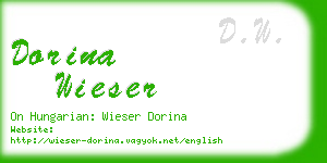 dorina wieser business card